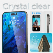 Spigen Glas.tR EZ Fit Tempered Glass 2 Pack - 2 броя стъклени защитни покрития за дисплея на iPhone 14 Pro (прозрачен) 9