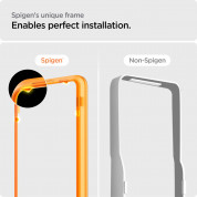 Spigen Glass.Tr Align Master Full Cover Tempered Glass 2 Pack - 2 броя стъклени защитни покрития за целия дисплей на iPhone 14 Pro (черен-прозрачен) 6