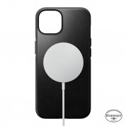 Nomad Modern Horween Leather MagSafe Case for iPhone 14 (black) 1
