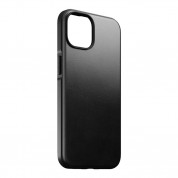 Nomad Modern Horween Leather MagSafe Case - кожен (естествена кожа) кейс с MagSafe за iPhone 14 (черен) 3