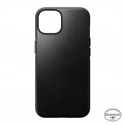 Nomad Modern Horween Leather MagSafe Case for iPhone 14 (black)
