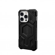 Urban Armor Gear Monarch Pro MagSafe Case - удароустойчив хибриден кейс с вграден магнитен конектор (MagSafe) за iPhone 14 Pro (черен-карбон) 3