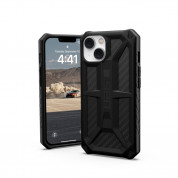 Urban Armor Gear Monarch Case - удароустойчив хибриден кейс за iPhone 14 (черен-карбон)