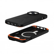 Urban Armor Gear Civilian MagSafe Case - удароустойчив хибриден кейс с MagSafe за iPhone 14 (черен) 1