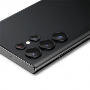 Spigen Glass tR EZ Fit Optik Pro 2 Pack for Samsung Galaxy S22 Ultra (black) 3