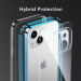 ESR Ice Shield Case - хибриден удароустойчив кейс за iPhone 14, iPhone 13 (прозрачен) 4