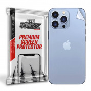 GrizzGlass UltraSkin Matte Back Film Protector - хибридно матирано защитно покритие за задната част на iPhone 14 Pro Max (прозрачен-мат)