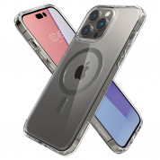 Spigen Ultra Hybrid MagSafe Case - хибриден кейс с висока степен на защита с MagSafe за iPhone 14 Pro Max (прозрачен-черен)  1
