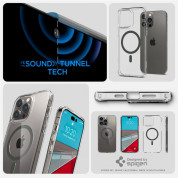 Spigen Ultra Hybrid MagSafe Case - хибриден кейс с висока степен на защита с MagSafe за iPhone 14 Pro Max (прозрачен-черен)  12