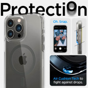 Spigen Ultra Hybrid MagSafe Case - хибриден кейс с висока степен на защита с MagSafe за iPhone 14 Pro Max (прозрачен-черен)  10