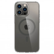 Spigen Ultra Hybrid MagSafe Case - хибриден кейс с висока степен на защита с MagSafe за iPhone 14 Pro (прозрачен-графит)  2