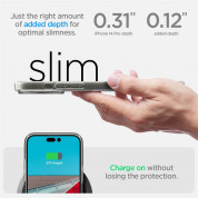 Spigen Ultra Hybrid MagSafe Case - хибриден кейс с висока степен на защита с MagSafe за iPhone 14 Pro (прозрачен-графит)  11