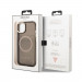Guess Translucent MagSafe Case - хибриден удароустойчив кейс с MagSafe за iPhone 13 (черен) 5