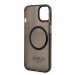 Guess Translucent MagSafe Case - хибриден удароустойчив кейс с MagSafe за iPhone 13 (черен) 4
