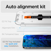 Spigen Glas.tR EZ Fit Tempered Glass - калено стъклено защитно покритие за дисплея на iPhone 14 Plus, iPhone 13 Pro Max (прозрачен) (2 броя) 7
