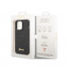 Guess Glitter Flakes Metal Logo Case - хибриден удароустойчив кейс за iPhone 14 Pro (черен) 5