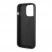 Guess Glitter Flakes Metal Logo Case - хибриден удароустойчив кейс за iPhone 14 Pro Max (черен) 4