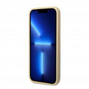 Guess Glitter Flakes Metal Logo - хибриден удароустойчив кейс за iPhone 14 Pro Max (златист) 2