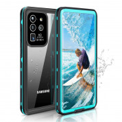 Waterproof Heavy Duty Case - ударо и водоустойчив кейс за Samsung Galaxy S20 Ultra (черен-син)