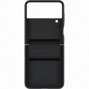Samsung Leather Cover EF-VF721LBEGWW - оригинален кожен кейс (естествена кожа) за Samsung Galaxy Z Flip 4 (черен) 3