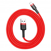 Baseus Cafule USB Lightning Cable (CALKLF-B09) - Lightning USB кабел за Apple устройства с Lightning порт (100 см) (червен) 5