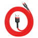 Baseus Cafule USB Lightning Cable (CALKLF-B09) - Lightning USB кабел за Apple устройства с Lightning порт (100 см) (червен) 6