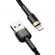 Baseus Cafule USB Lightning Cable (CALKLF-BV1) for Apple devices with Lightning connector (100 cm) (black-gold) 3