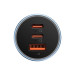 Baseus Golden Contactor Pro Quick Car Charger 65W (CGJP010003) - зарядно за кола с 2xUSB-C и USB-A изходи с технология за бързо зареждане (син) 4