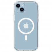 Spigen Ultra Hybrid MagSafe Case - хибриден кейс с висока степен на защита с MagSafe за iPhone 14 (бял-прозрачен)  1