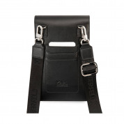 Karl Lagerfeld Saffiano Karl and Choupette Wallet Bag - оригинална универсална чанта с презрамки, подходяща за смартфони (черен) 3