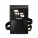 Karl Lagerfeld Saffiano Karl and Choupette Wallet Bag - оригинална универсална чанта с презрамки, подходяща за смартфони (черен) 1