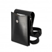 Karl Lagerfeld Saffiano Karl and Choupette Wallet Bag - оригинална универсална чанта с презрамки, подходяща за смартфони (черен) 2