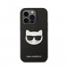 Karl Lagerfeld Saffiano Choupette Head Case - дизайнерски кожен кейс за iPhone 14 Pro (черен) 1