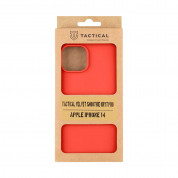 Tactical Velvet Smoothie Cover - силиконов калъф за iPhone 14 (червен) 2