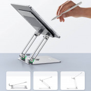 Ugreen Desk Folding Tablet Stand - преносима алуминиева сгъваема поставка за таблети до 12.9 инча (сребрист) 6