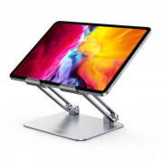 Ugreen Desk Folding Tablet Stand - преносима алуминиева сгъваема поставка за таблети до 12.9 инча (сребрист)