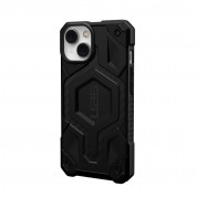 Urban Armor Gear Monarch Pro MagSafe Case - удароустойчив хибриден кейс с MagSafe за iPhone 14 (черен-карбон) 3