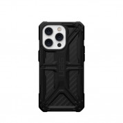 Urban Armor Gear Monarch Case - удароустойчив хибриден кейс за iPhone 14 Pro (черен-карбон) 2