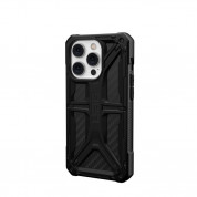 Urban Armor Gear Monarch Case - удароустойчив хибриден кейс за iPhone 14 Pro (черен-карбон) 3