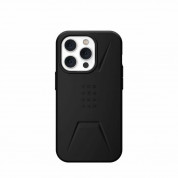 Urban Armor Gear Civilian MagSafe Case - удароустойчив хибриден кейс с MagSafe за iPhone 14 Pro (черен) 1