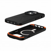 Urban Armor Gear Civilian MagSafe Case - удароустойчив хибриден кейс с MagSafe за iPhone 14 Pro (черен) 6