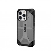 Urban Armor Gear Plasma Case - удароустойчив хибриден кейс за iPhone 14 Pro (черен-прозрачен) 3