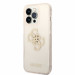 Guess Big 4G Full Glitter Case - силиконов (TPU) калъф за iPhone 14 Pro (златист)  1