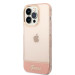 Guess Camera Outline Case - дизайнерски кейс с висока защита за iPhone 14 Pro (розов) 1