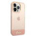 Guess Camera Outline Case - дизайнерски кейс с висока защита за iPhone 14 Pro (розов) 3