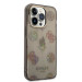Guess Peony Glitter Case - дизайнерски кейс с висока защита за iPhone 14 Pro (черен) 3