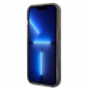 Guess Peony Glitter Case - дизайнерски кейс с висока защита за iPhone 14 Pro (черен) 3