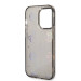 Guess Peony Glitter Case - дизайнерски кейс с висока защита за iPhone 14 Pro (черен) 5