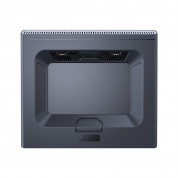 Baseus ThermoCool Heat Dissipating Laptop Stand - охлаждаща ергономична поставка с 2 вентилаторa и LED подсветка за Mac и преносими компютри (тъмносив) 6