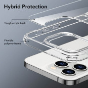 ESR Air Shield Boost Case - удароустойчив хибриден кейс с вградена поставка за iPhone 14 Pro (прозрачен) 2